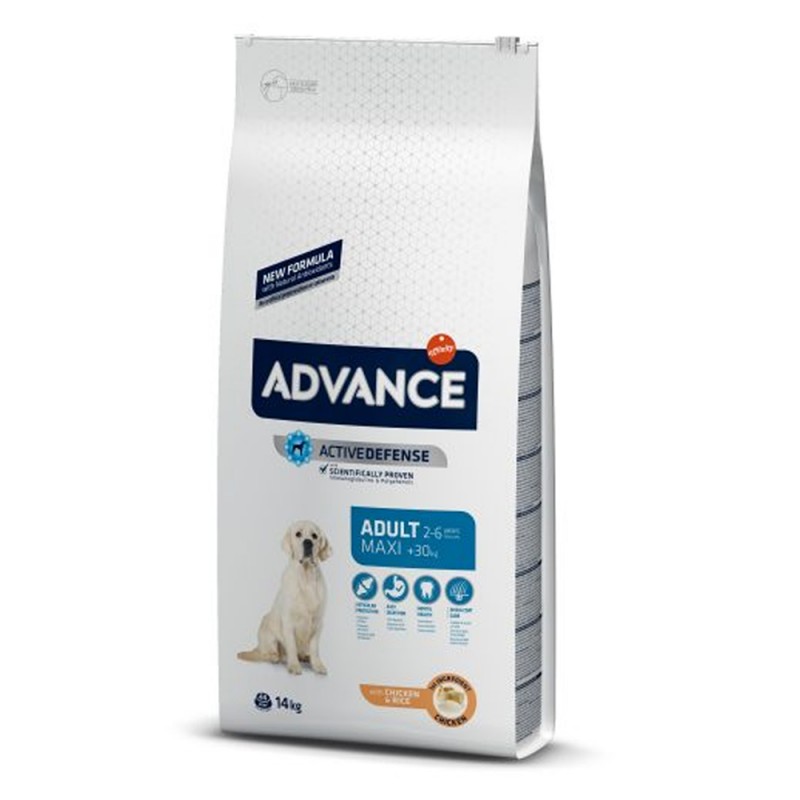 sac de 14 kilograme cu hrana pentru caini adulti de talie mare Advance Dog Maxi Adult