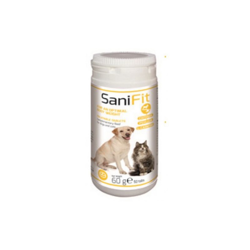 Supliment alimentar pentru câini și pisici pentru menținrea greutății, SaniFit, 50 de capsule