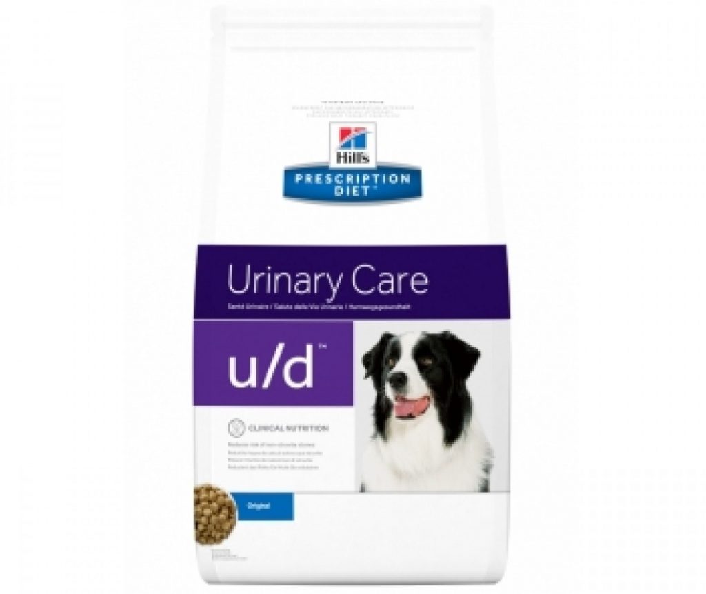 Punga cu hrana uscata Hills PD Canine u/d Urinary Care pe fond alb