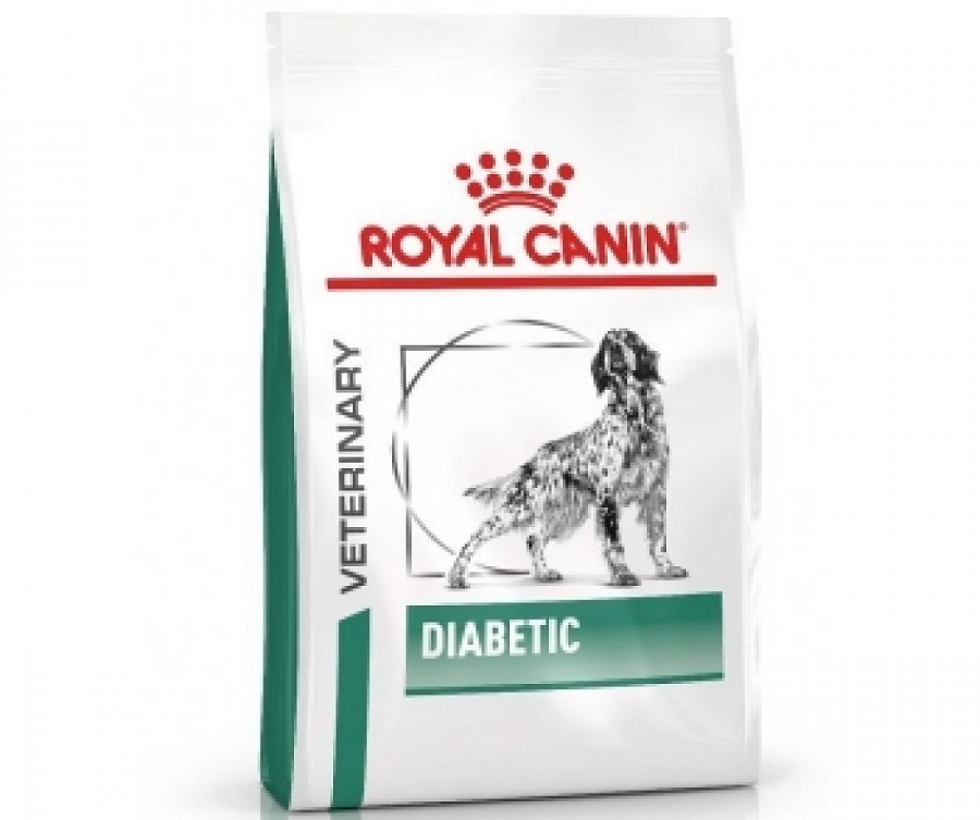 Punga cu hrana Royal Canin Diabetic Dog pe fond alb