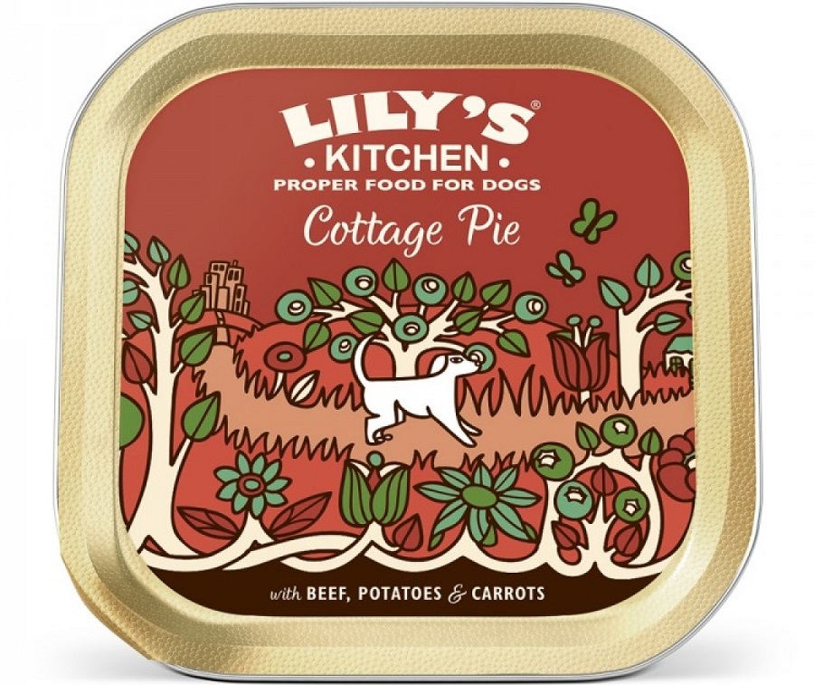 Conserva cu hrana umeda Lily's Kitchen, Cottage Pie, pe fond alb
