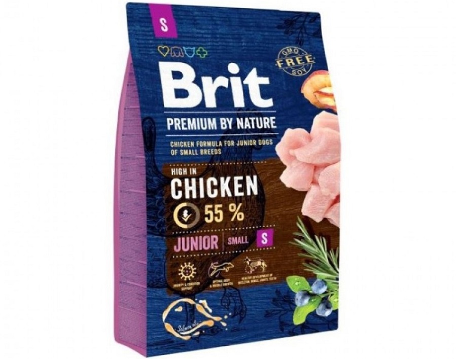 Punga cu hrana Brit Premium by Nature pe fond alb