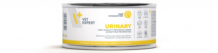 Conserva cu hrana 4T Urinary Cat pe fond alb