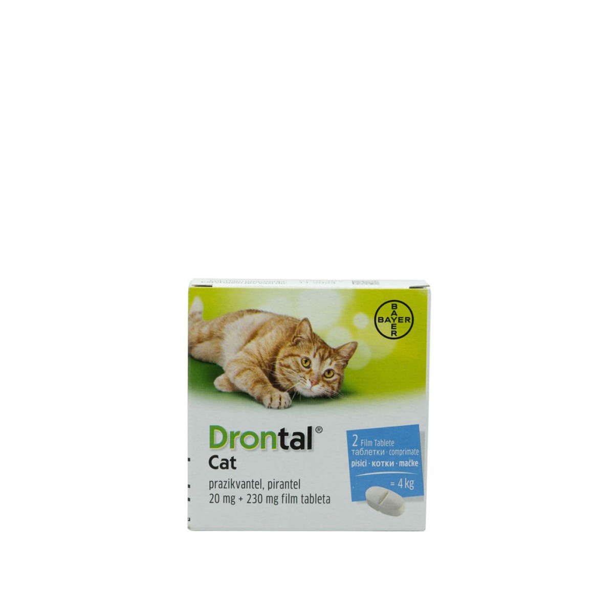 Drontal pentru pisici de până la 4kg 2 tablete antiparazitare, Antiparazitare interne, Antiparazitare, Pisici 