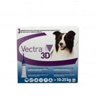 Pipetă antiparazitară Vectra 3D pentru câini de 10 - 15kg