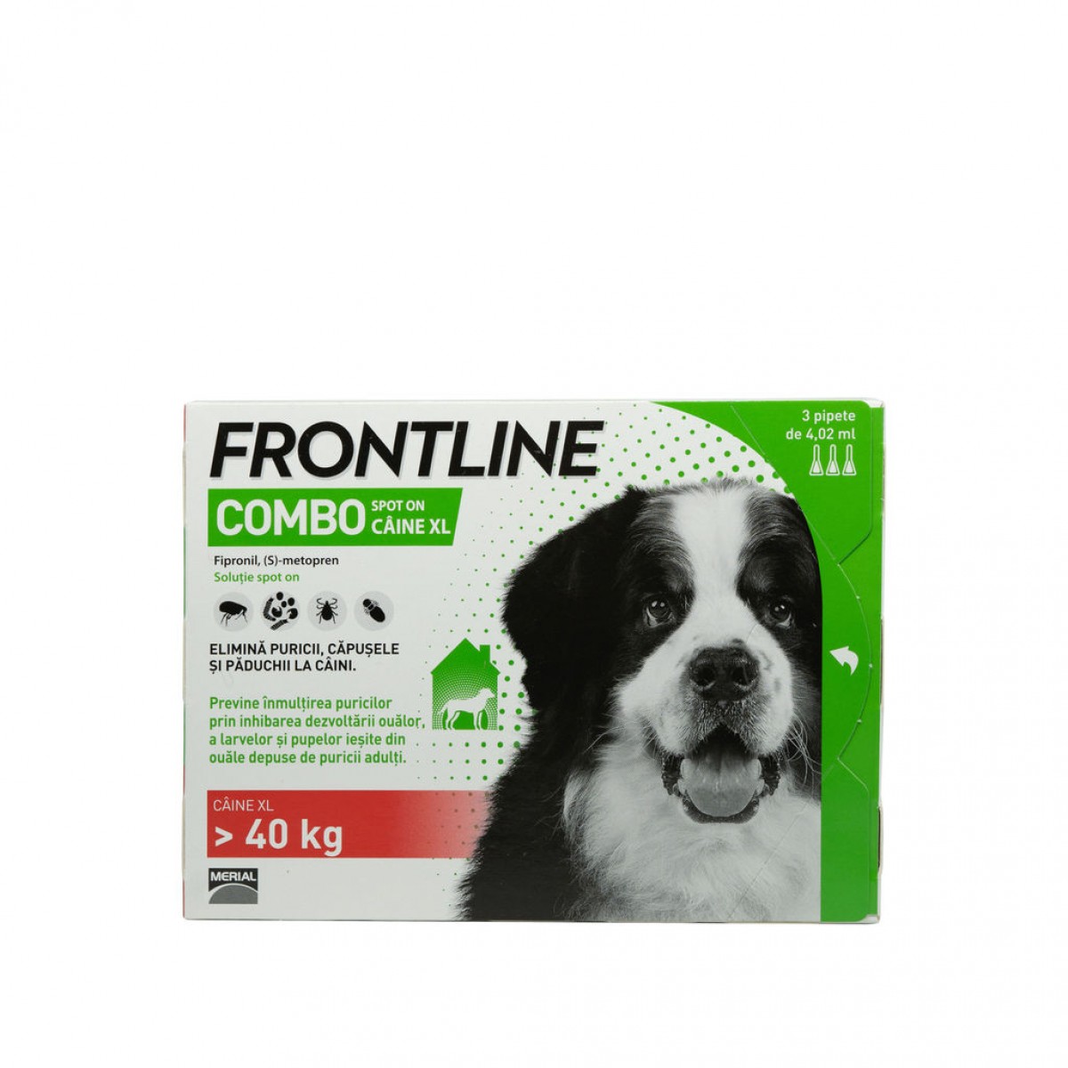 Frontline Combo pentru caini de talie foarte mare 40-60kg, 3 pipete antiparazitare, Antiparazitare externe, Antiparazitare, Câini 