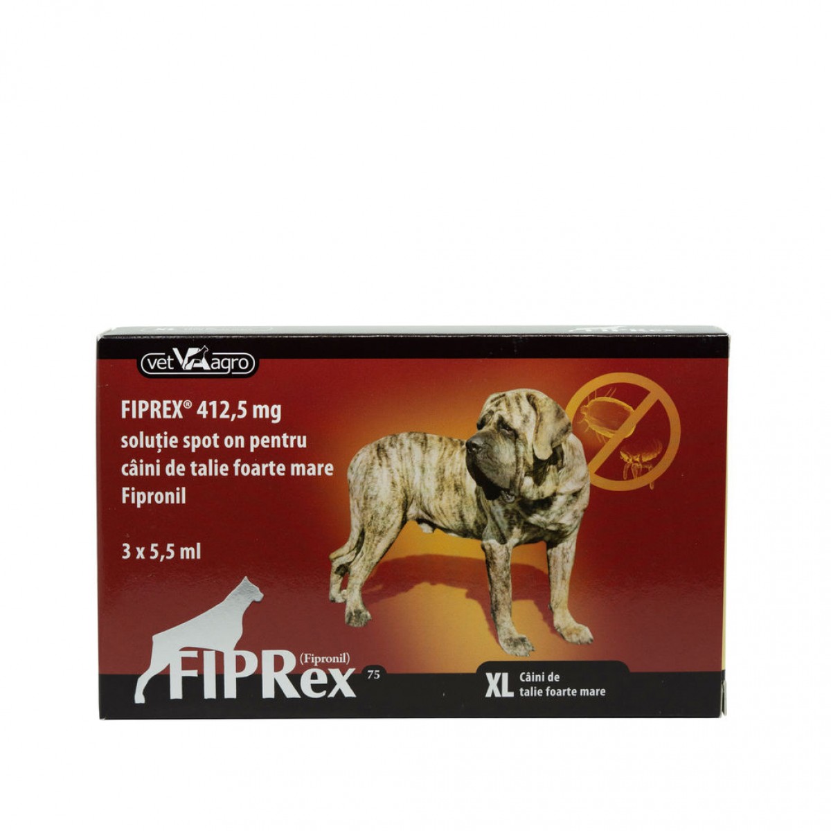 Pipeta antiparazitara Fiprex Dog 75 L (40-60kg), Antiparazitare externe, Antiparazitare, Câini 