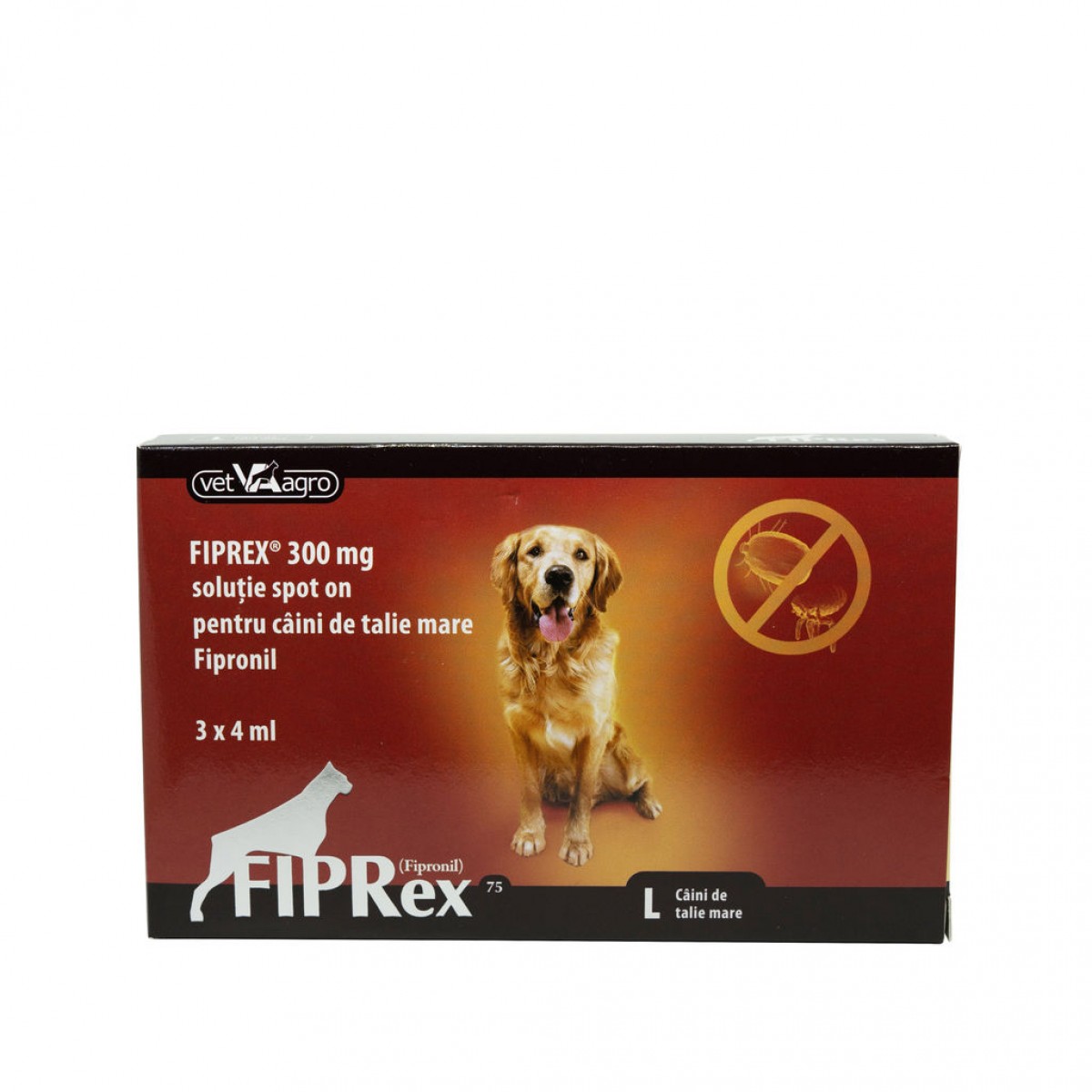 Pipeta antiparazitara Fiprex Dog 75 L (20-40kg), Antiparazitare externe, Antiparazitare, Câini 