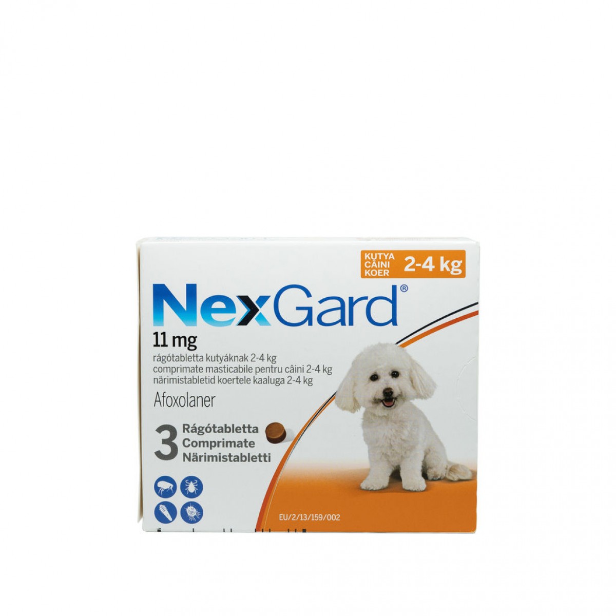 Comprimat masticabil antiparazitare Nexgard S pentru câini de 2 - 4kg, Antiparazitare externe, Antiparazitare, Câini 