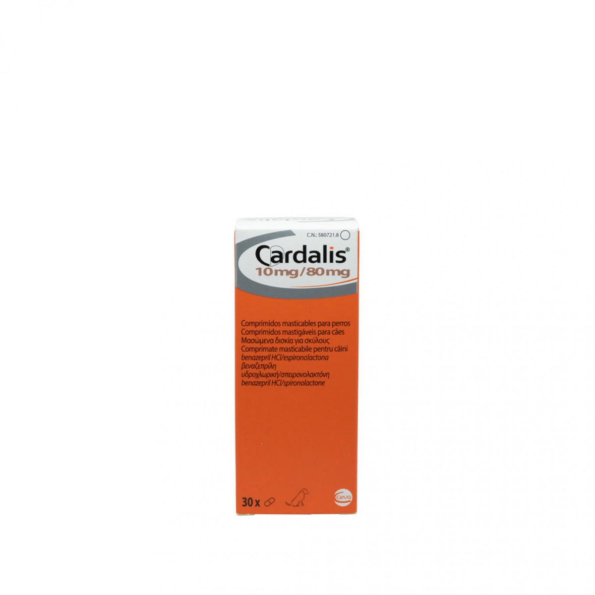 CARDALIS l pentru caini - 10 mg / 80 mg 30 tablete, Afecțiuni cardiovasculare, Îngrijire, Câini