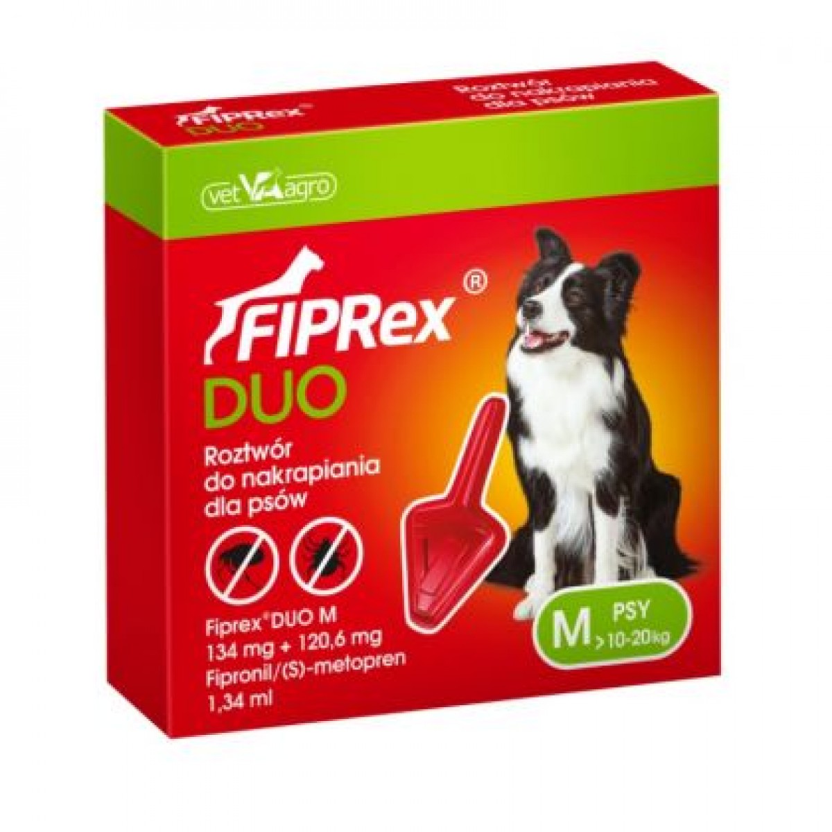 Pipeta antiparazitara Fiprex Duo Dog M (10-20kg), Antiparazitare externe, Antiparazitare, Câini 