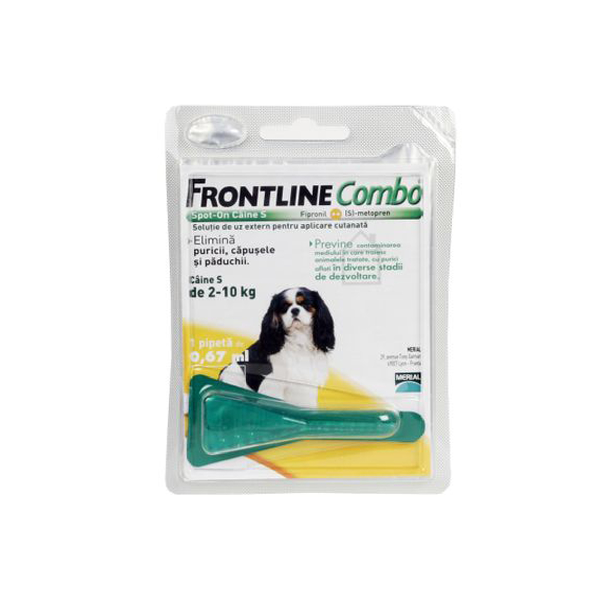 Frontline Combo pentru caini de talie mica 2-10kg, 3 pipete antiparazitare, Antiparazitare externe, Antiparazitare, Câini 