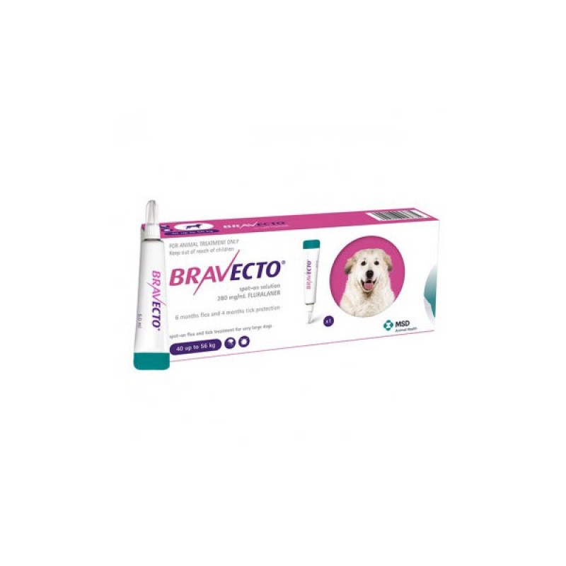 Pipetă antiparazitară Bravecto pentru câini de peste 40kg
