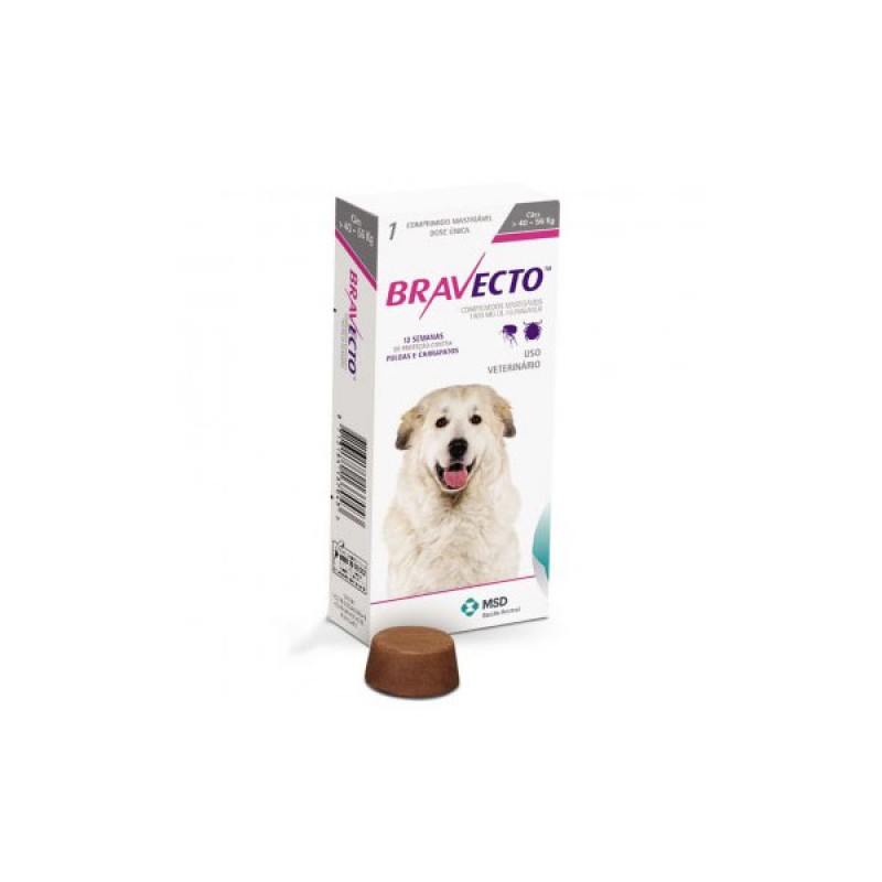 Tabletă antiparazitară Bravecto pentru câini de peste 40kg