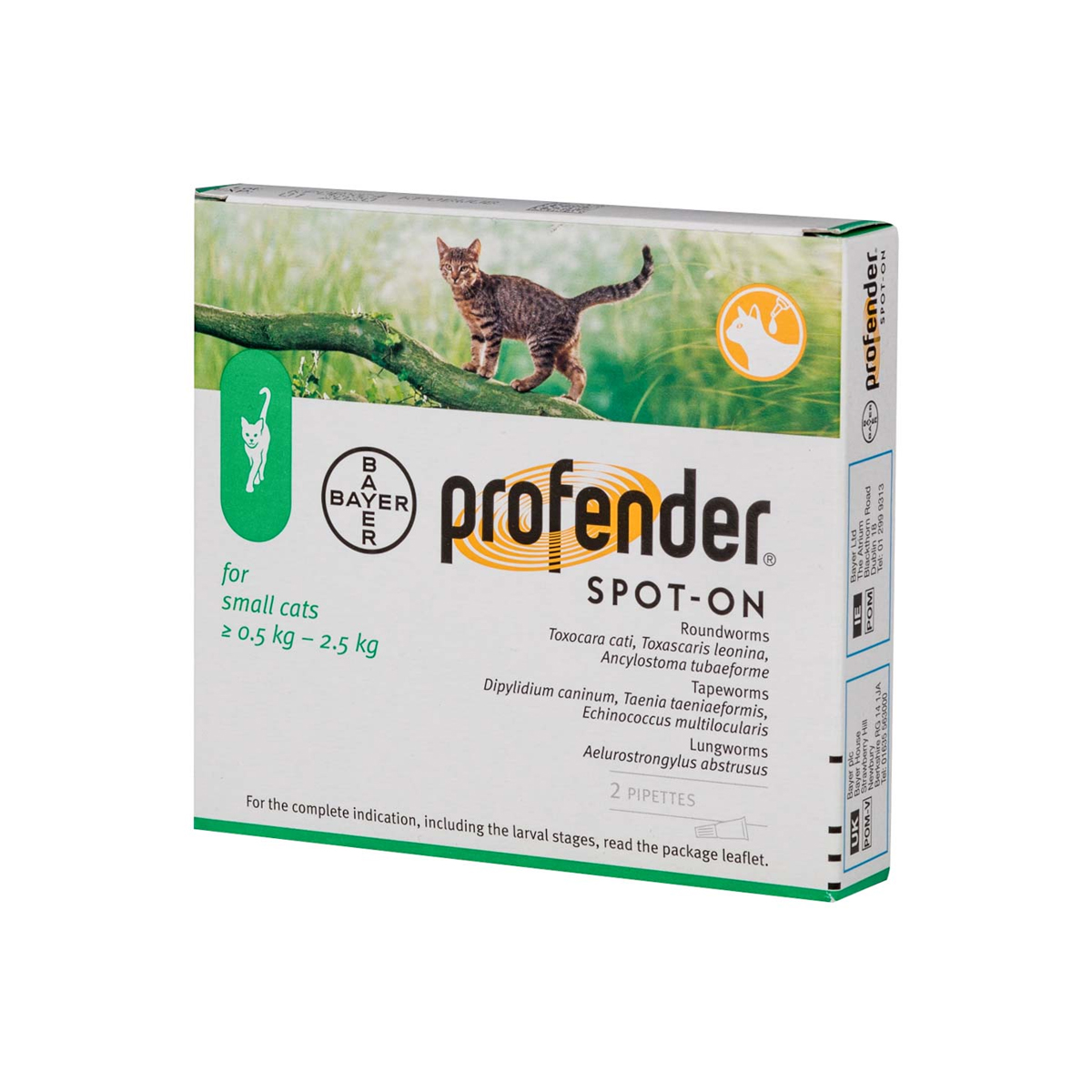 Pipetă antiparazitară Profender Cat S, pentru pisici sub 2.5kg, Antiparazitare interne, Antiparazitare, Pisici 