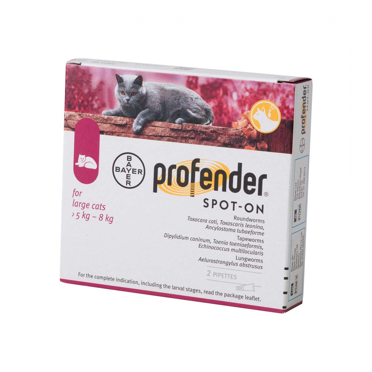 Pipetă antiparazitară Profender Cat L, pentru pisici intre 5-8kg, Antiparazitare interne, Antiparazitare, Pisici 
