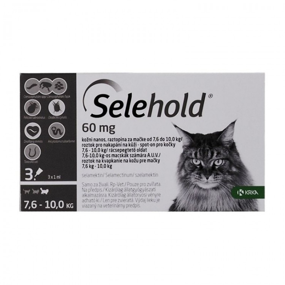 Selehold pentru pisici între 7.6-10kg, 3 pipete antiparazitere, Antiparazitare externe, Antiparazitare, Pisici 