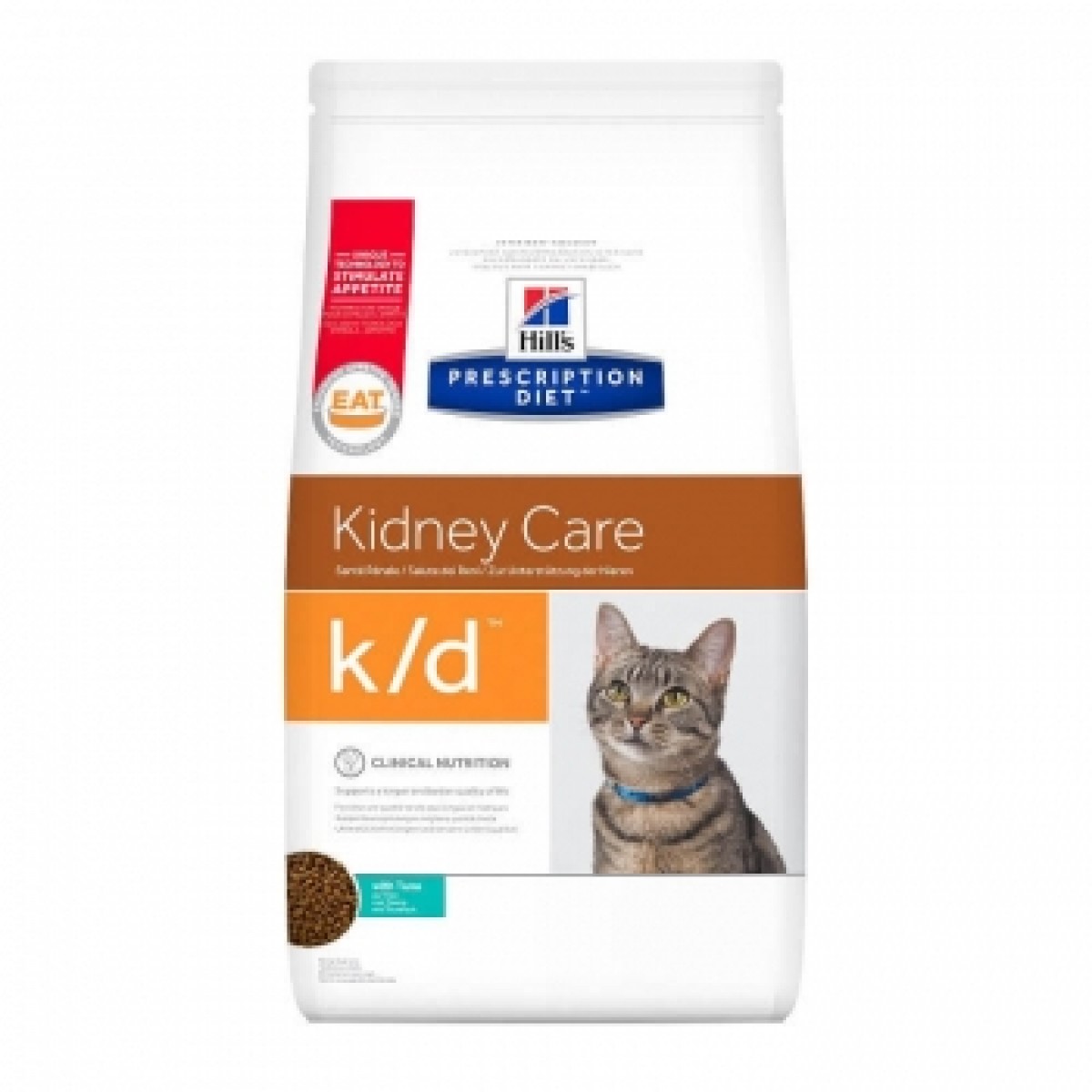 Hills PD Feline K/D cu Ton 1.5kg, Afecțiuni renale, Îngrijire, Pisici 