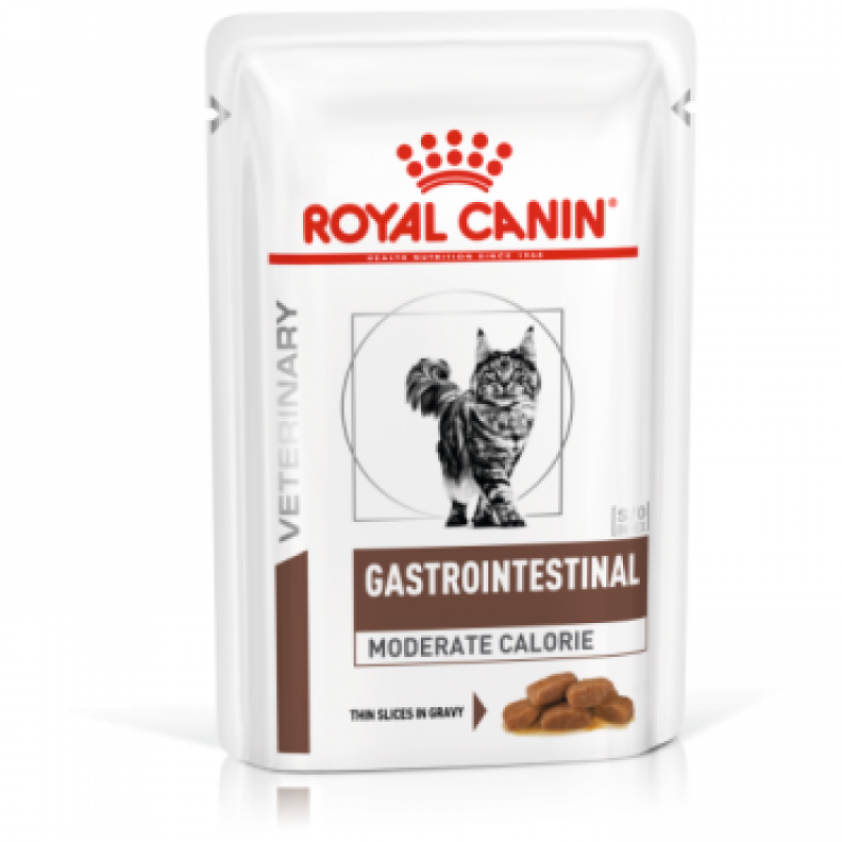 Dieta Royal Canin Gastro Intestinal Moderate Calorie Cat SO Plicuri 12X100g, Diete, Hrană, Pisici 