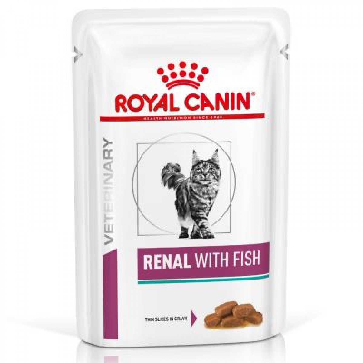 Dieta Royal Canin Renal Cat Plicuri cu Ton  12x85g, Diete, Hrană, Pisici 