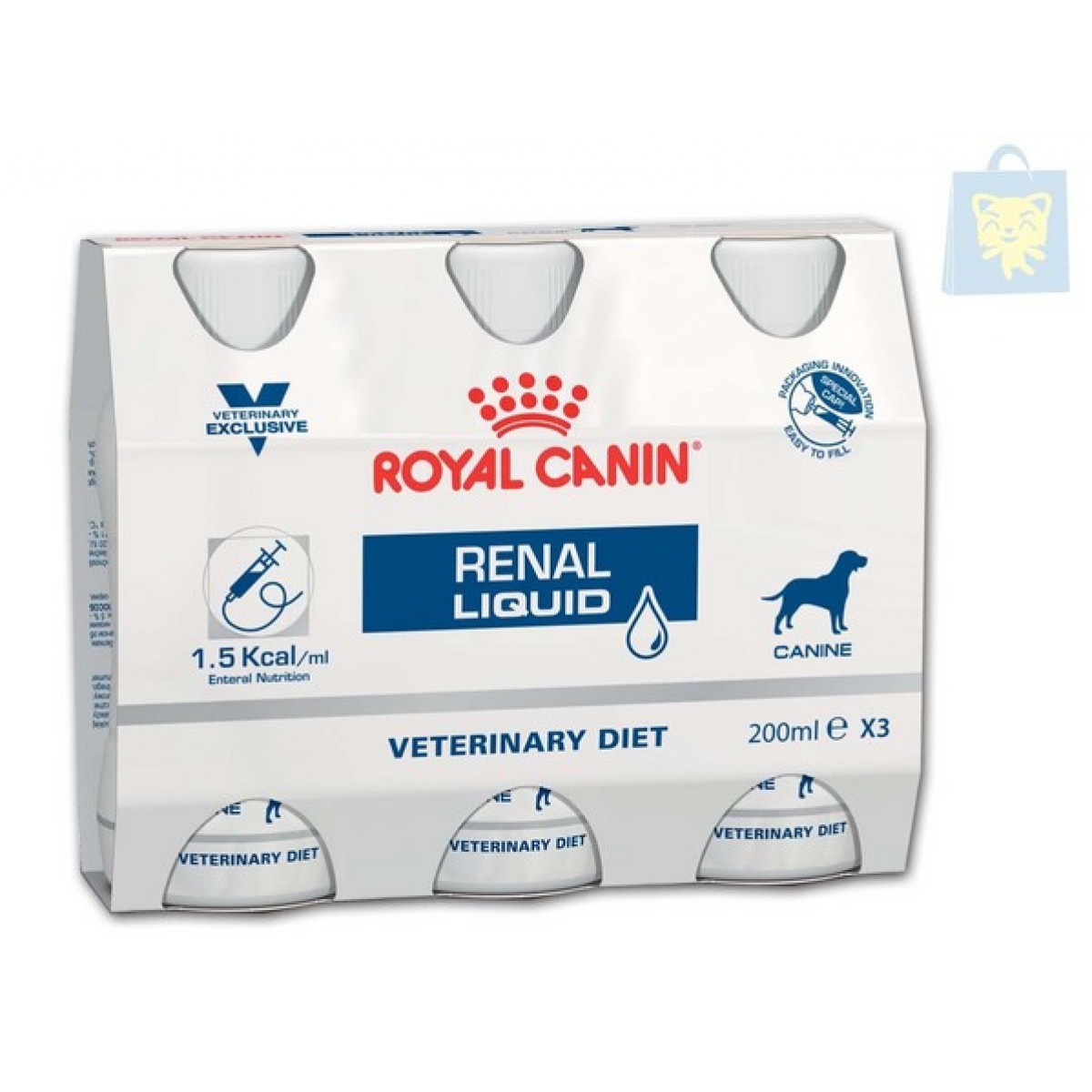 Dieta Royal Canin Renal Dog  Lichid 3x200ml, Diete, Hrană, Câini 