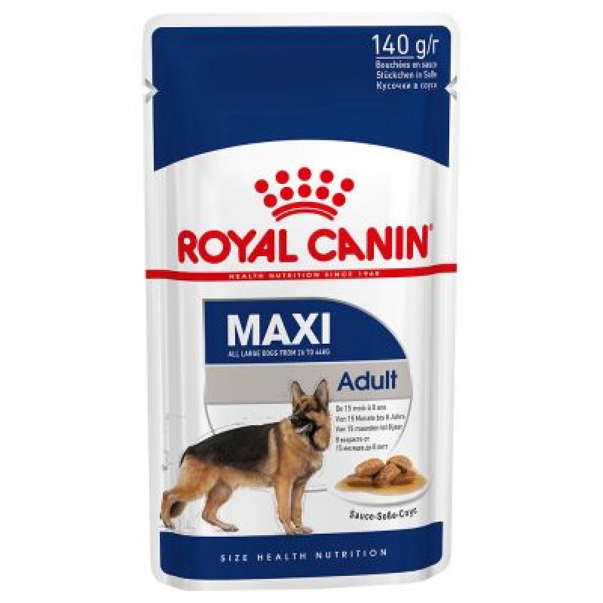 Hrana umeda Royal Canin Maxi Adult Plicuri 10x140g, Hrană umedă, Hrană, Câini 