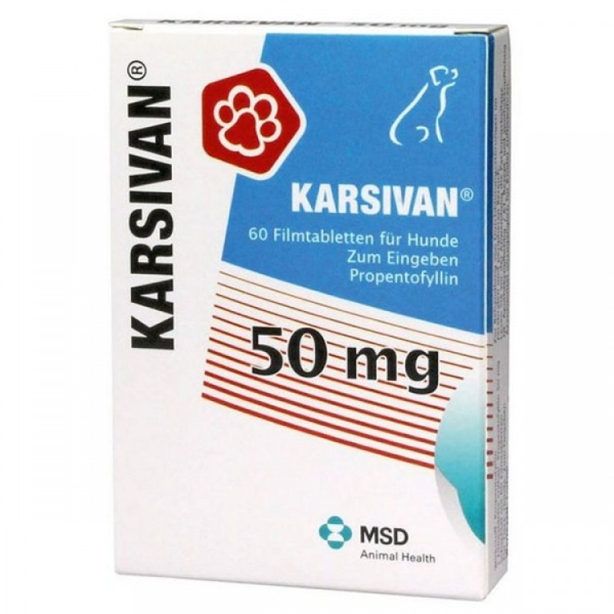 Karsivan 100 mg 60 tablete, Afecțiuni sistem nervos, Îngrijire, Câini 