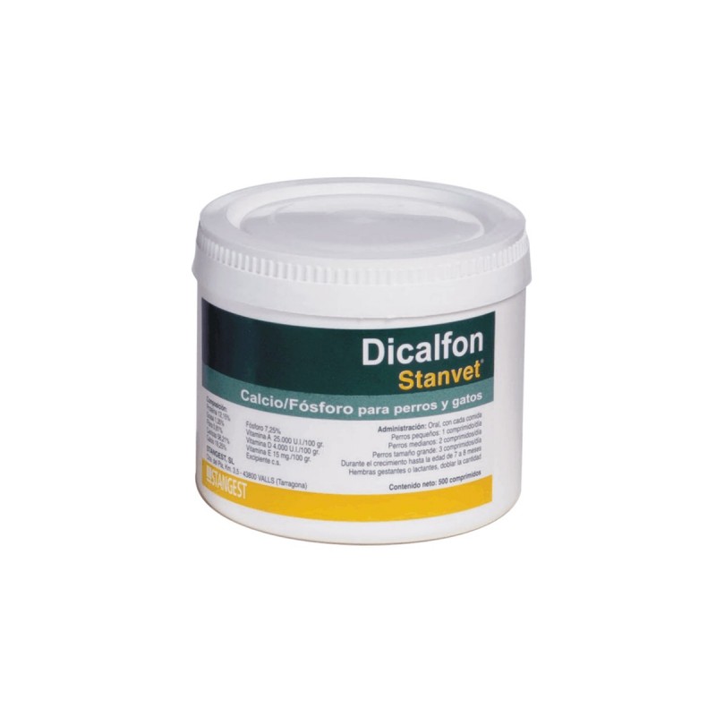 Dicalfon 500 tablete pentru caini si pisici
