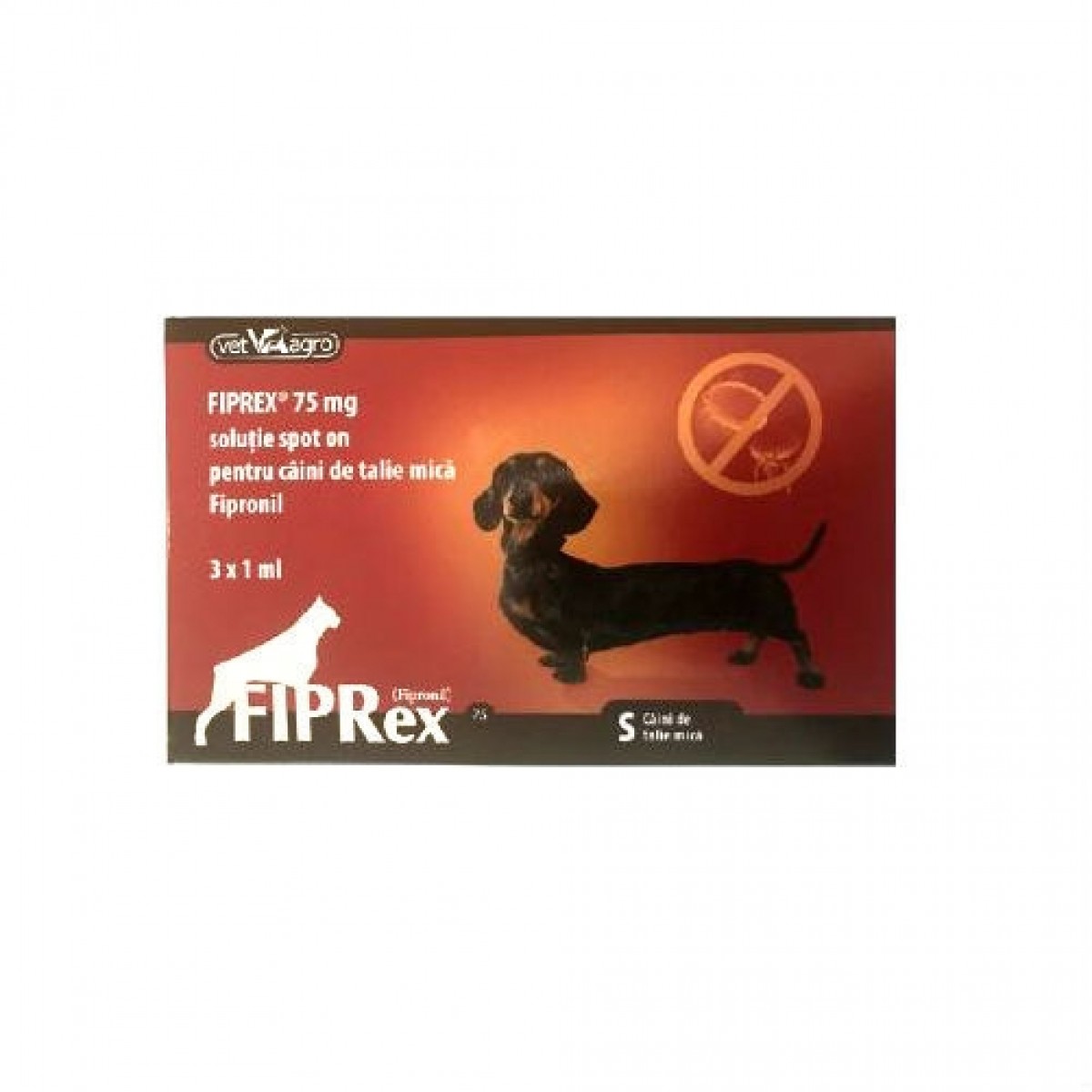 Pipeta antiparazitara Fiprex Dog 75 S (2-10kg), Antiparazitare externe, Antiparazitare, Câini 