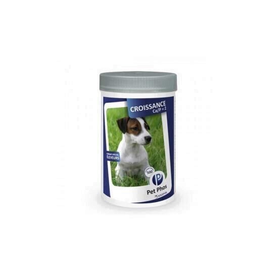 Supliment pentru câini, Pet Phos Croissance Ca/P=2 500 tablete Sogeval-PetPhos