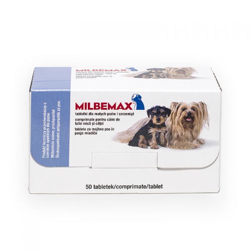 Comprimat antiparazitar Milbemax pentru caini de sub 5kg Elanco