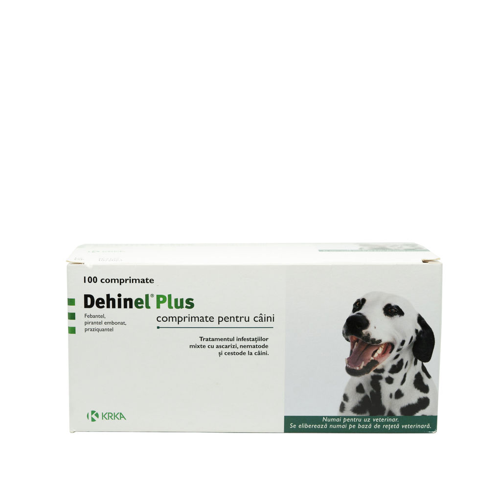 Comprimat antiparazitar Dehinel Plus Dog Flavour KRKA