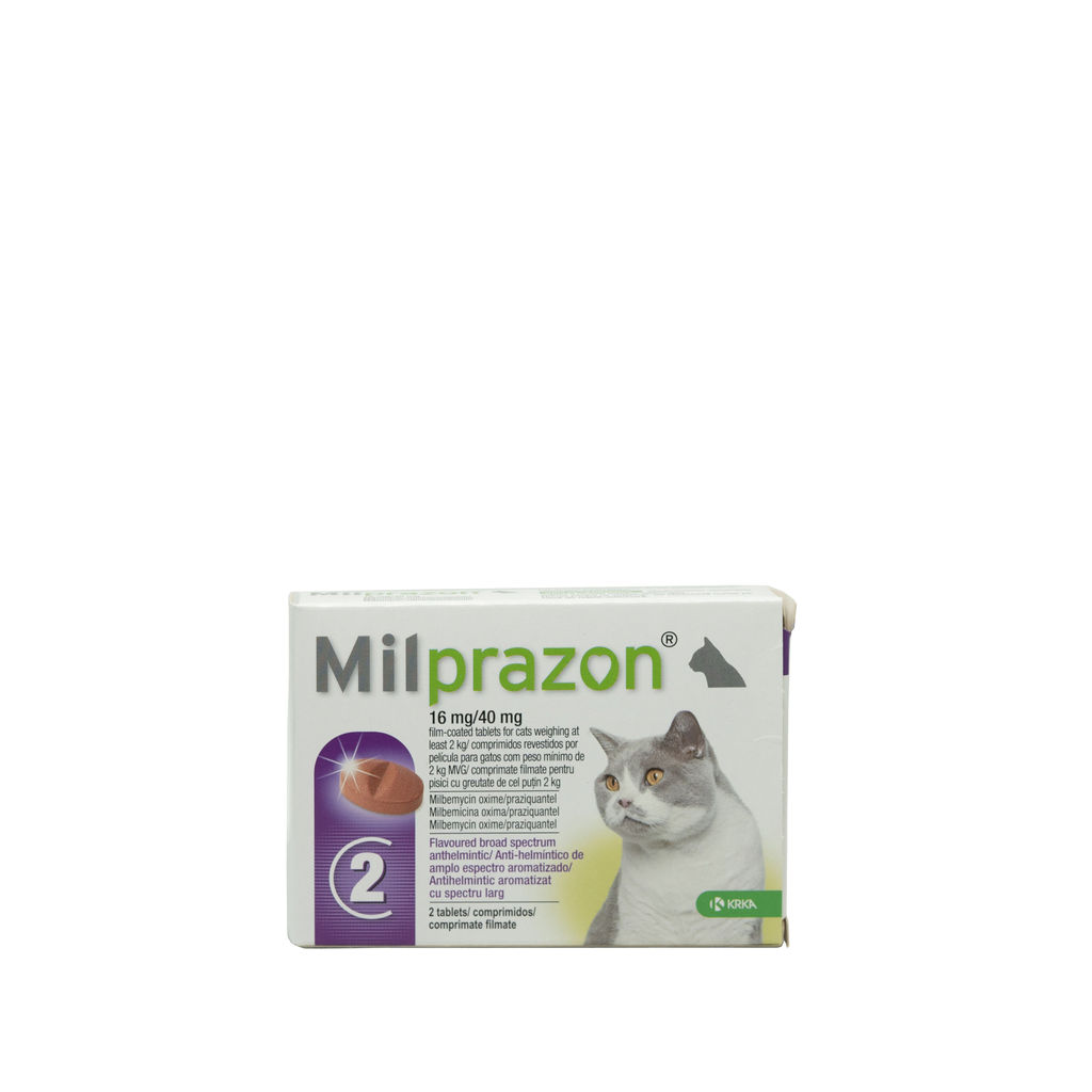 Milprazon pentru pisici de 2 – 8kg, 2 tablete antiparazitare thepetclub