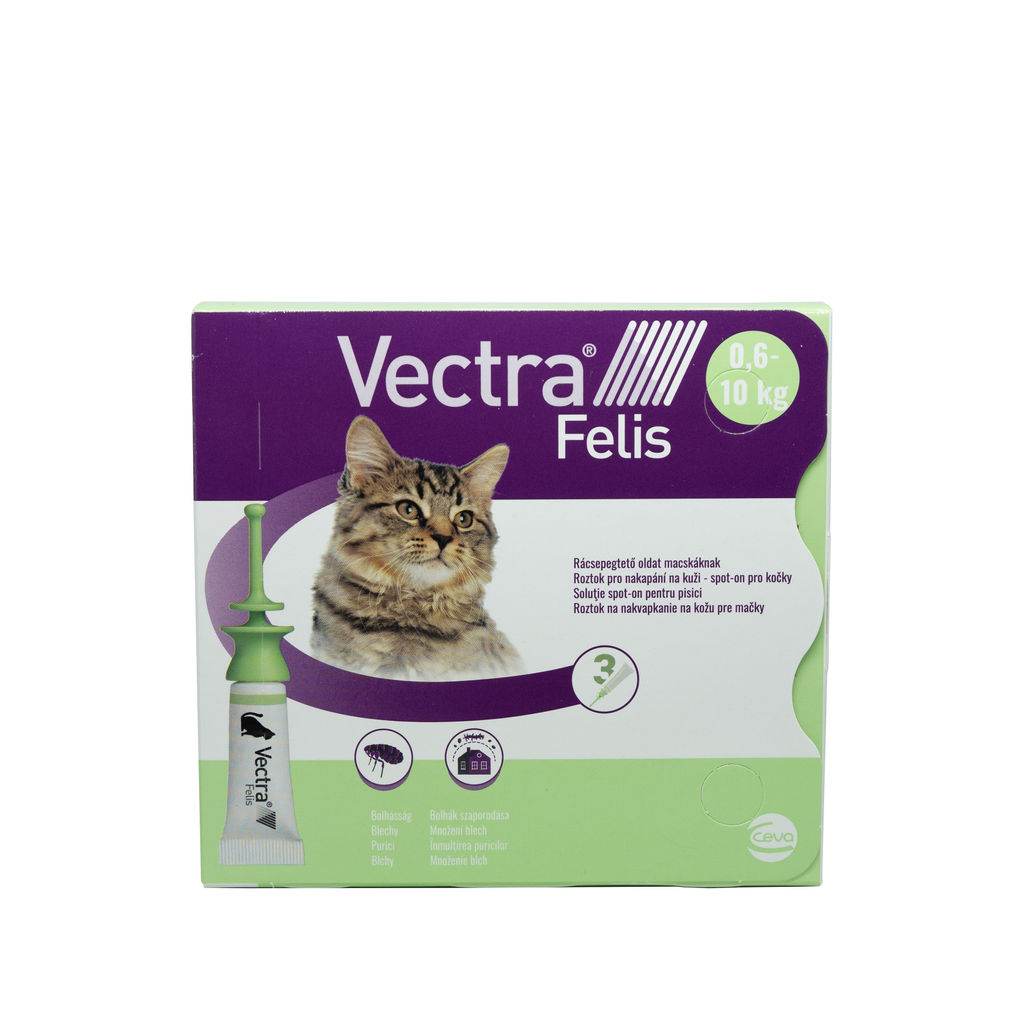 Pipetă antiparazitară Vectra 3D pentru pisici Felis Ceva Sante