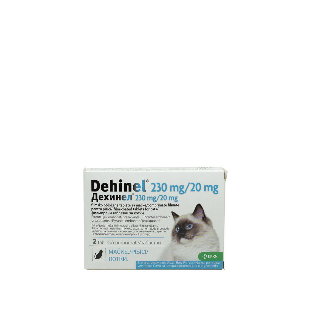 Comprimat antiparazitar Dehinel Cat 230 Mg / 20 mg KRKA imagine 2022