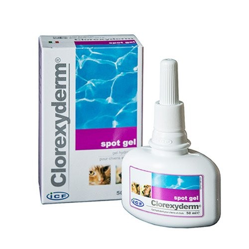 Clorexyderm, spot gel pentru câini si pisici- 100ml ICF