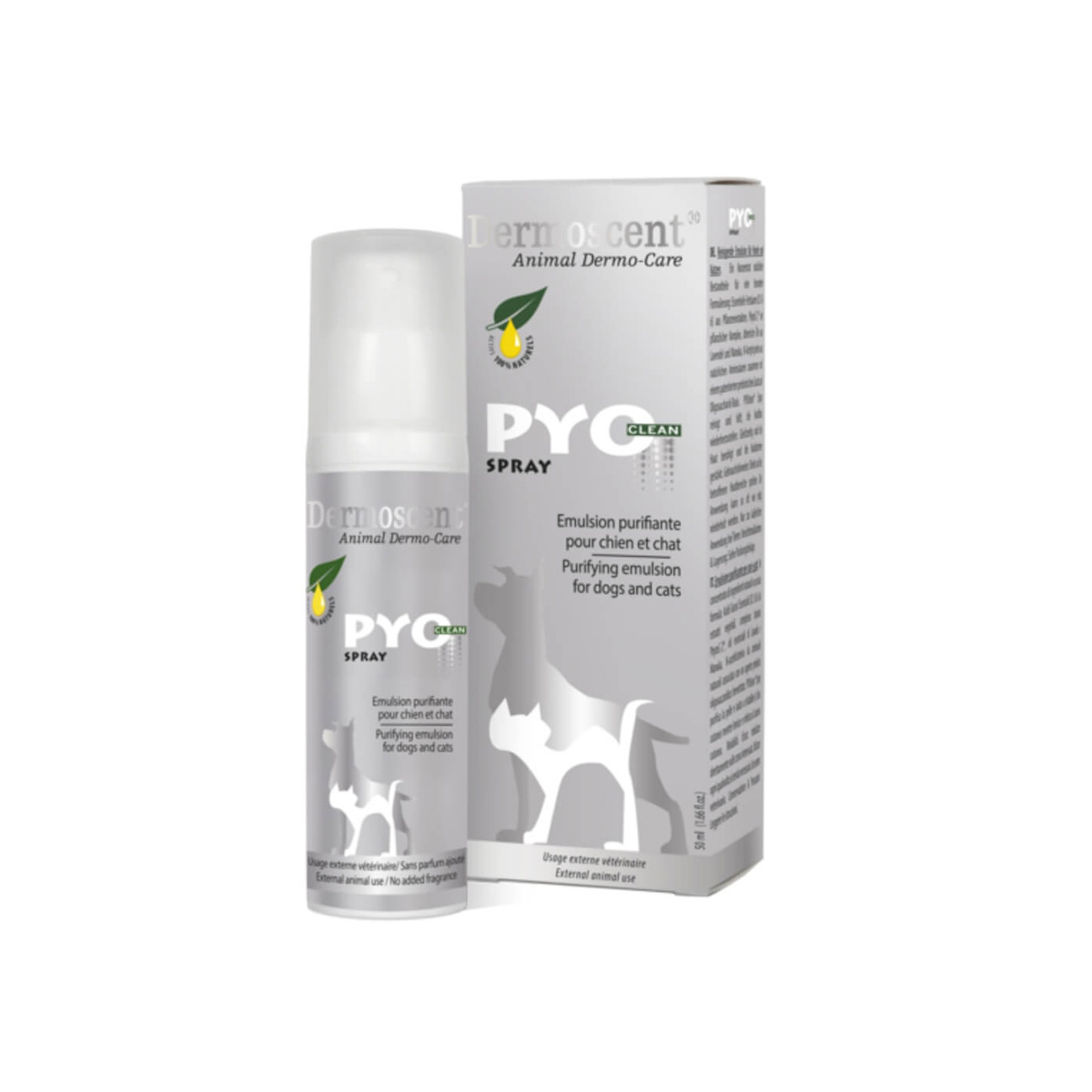 Dermoscent PyoClean Spray pentru caini si pisici 50ml thepetclub