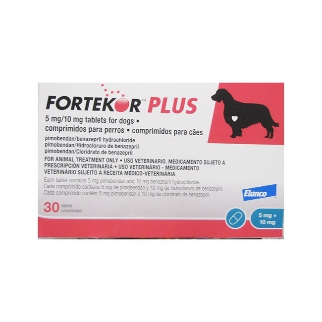 Fortekor Plus pentru caini 5/10mg- 30 tablete Elanco