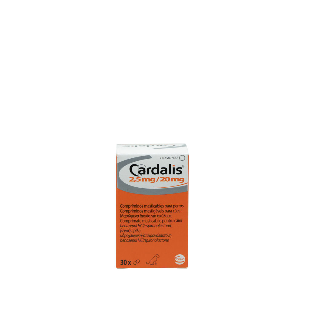 CARDALIS S pentru caini – 2.5 mg / 20 mg 30 tablete thepetclub