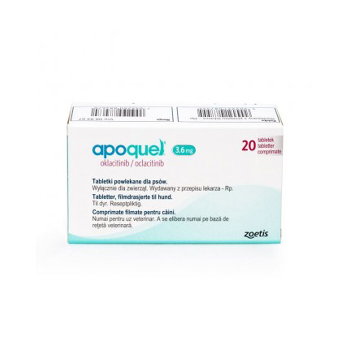 Apoquel 3.6 mg pentru caini 20 tablete thepetclub
