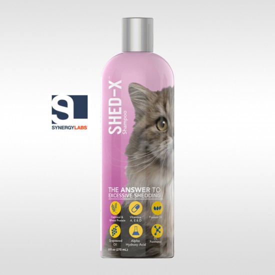 Șampon Antinăpârlire pentru pisici Shed Ex SYNERGY LABS – 237ml SYNERGY LABS imagine 2022