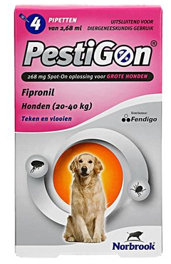 Pipetă antiparazitară Pestigon Dog L pentru caini de talie mare (20-40kg) Norbrook