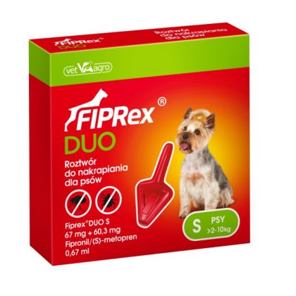 Pipeta antiparazitara Fiprex Duo Dog S (2-10kg) thepetclub.ro/