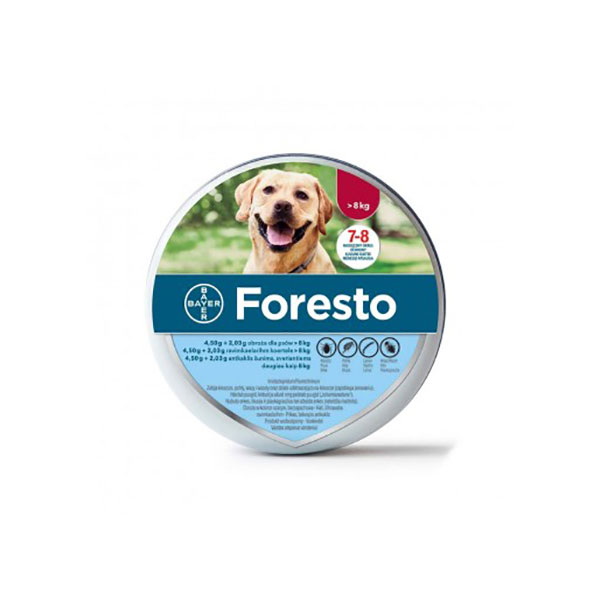 Zgarda Antiparazitara Foresto L 70 cm, câini de peste 8kg Bayer AH