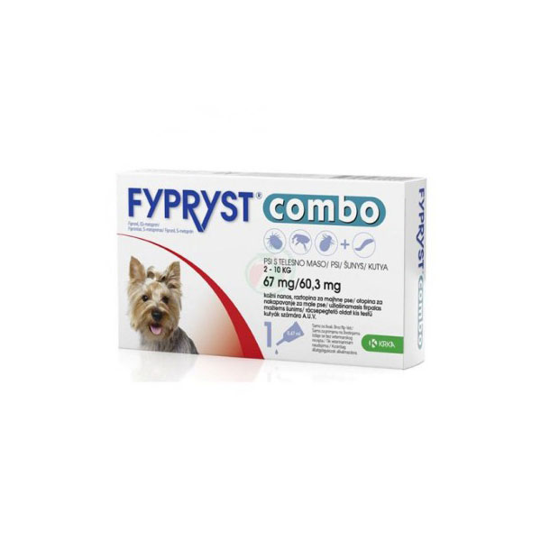 Pipetă antiparazitară Fypryst combo pentru câini de 2 – 10kg KRKA