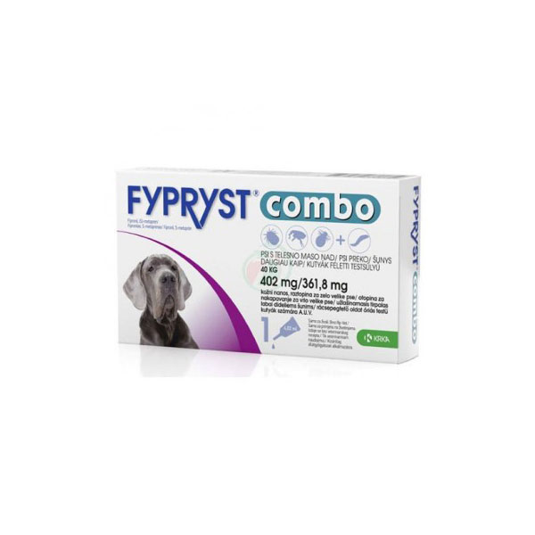 Pipetă antiparazitară Fypryst combo pentru câini de 40 – 60kg KRKA