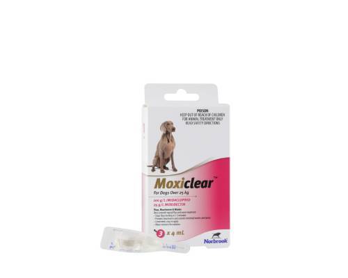 Moxiclear Dog XL 25-40kg 3 pipete antiparazitare Norbrook