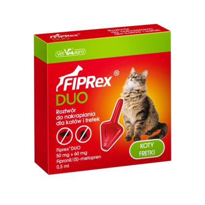 Pipeta antiparazitara Fiprex Duo pentru pisici și dihori thepetclub.ro imagine 2022
