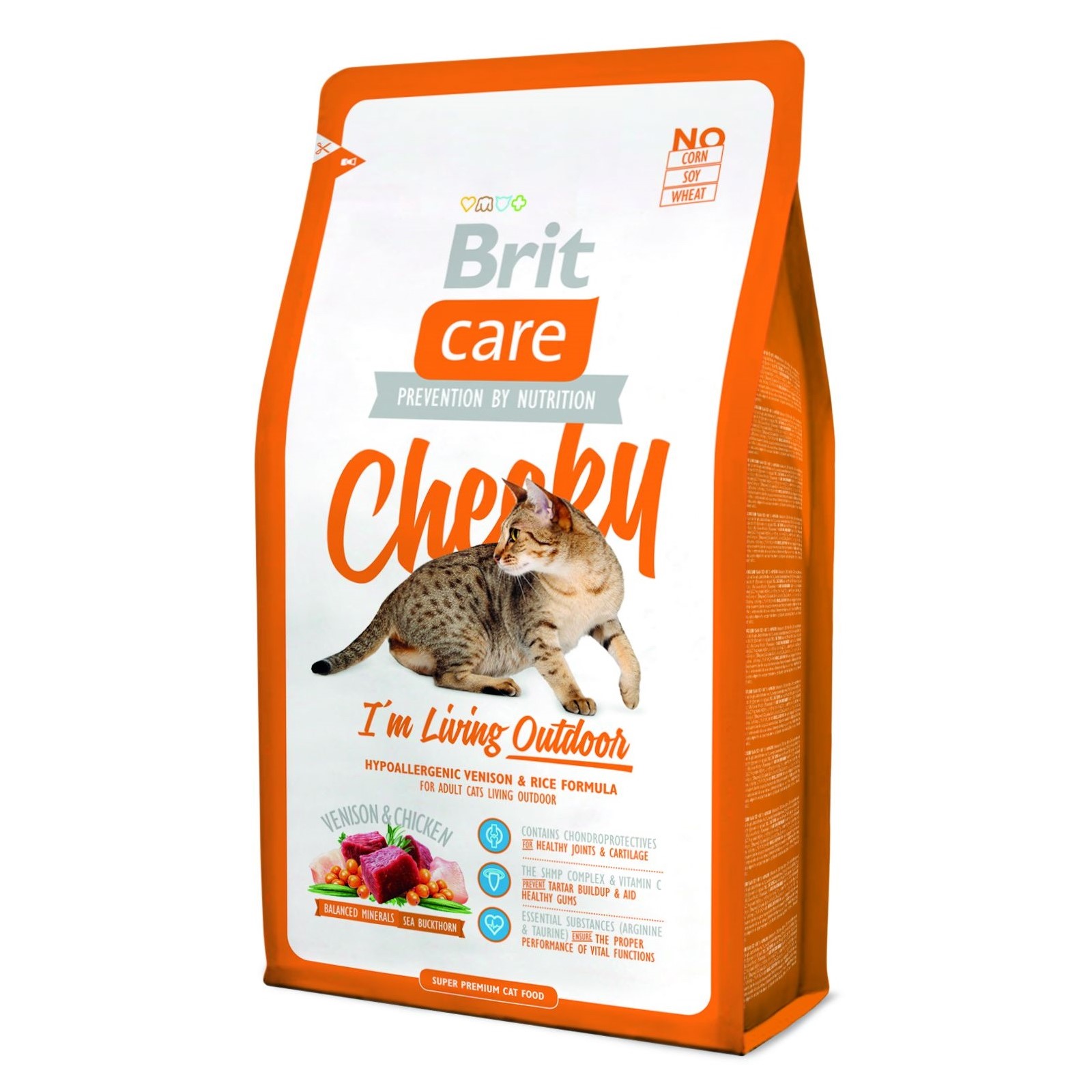 Hrană uscată BRIT CARE Cat Cheeky I’m Living Outdoor 2kg Brit
