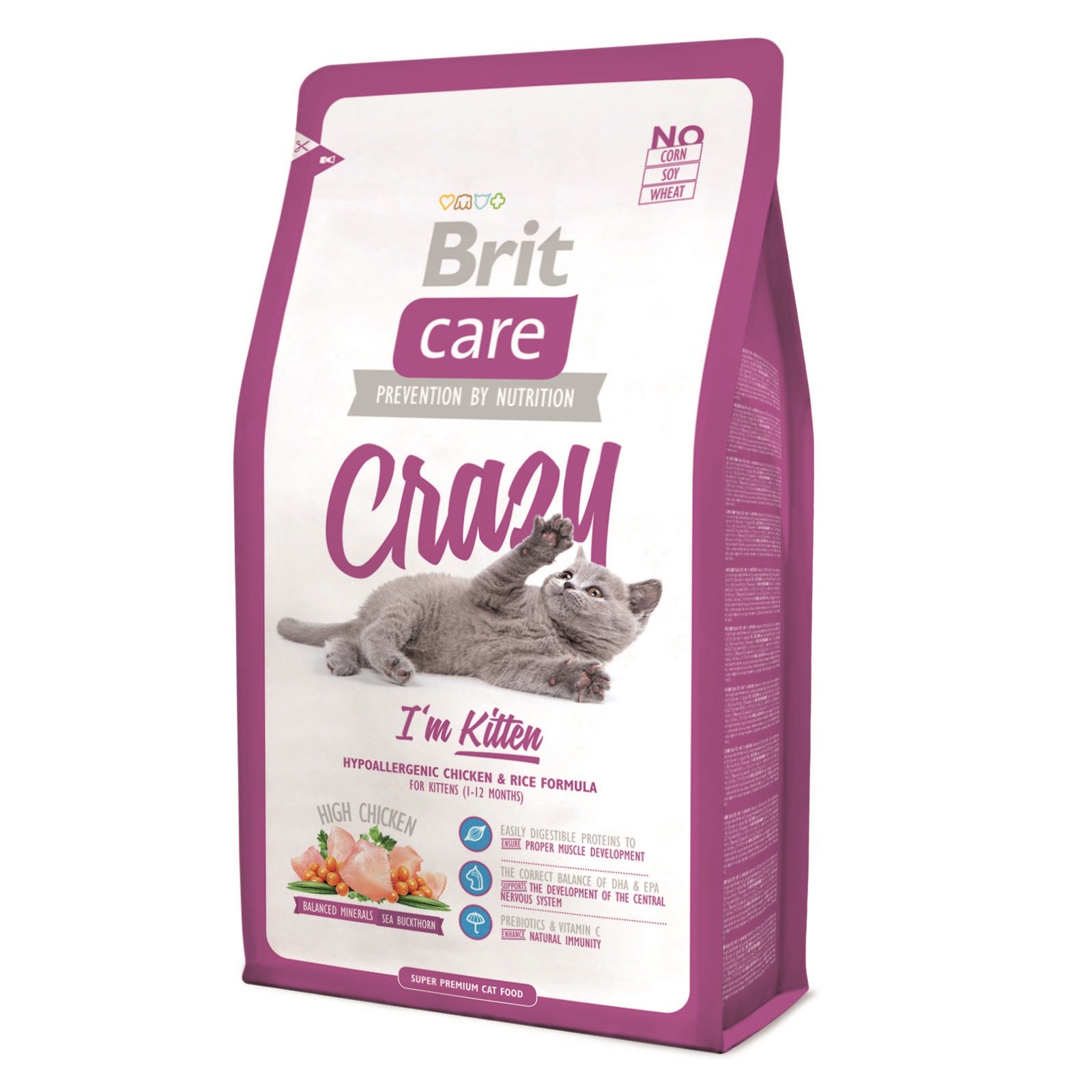 Hrană uscată BRIT CARE Cat Crazy I´m Kitten 2kg BRIT